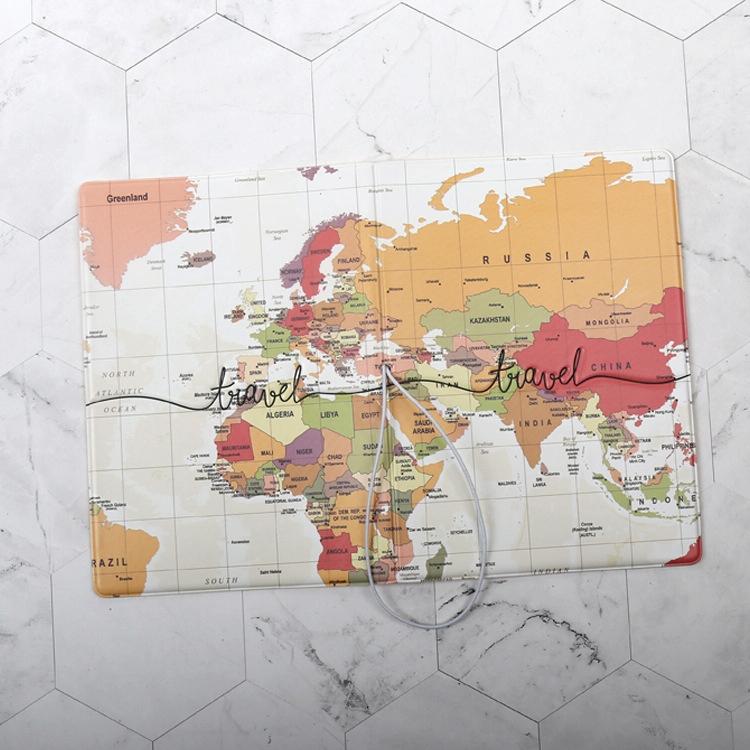 Passport Cover For Travel Abroad 3D Map Design - Tr1