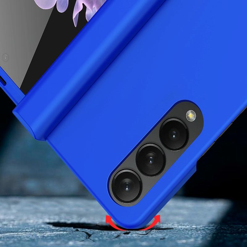 Foldable Skin Feel Case for Samsung Galaxy z Fold 4 / 5g - Yellow