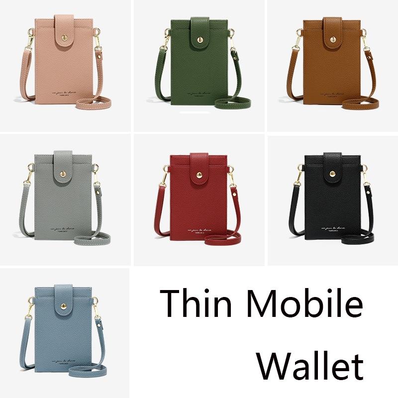 Stylish Thin Messenger Bag For Women - Light Pink