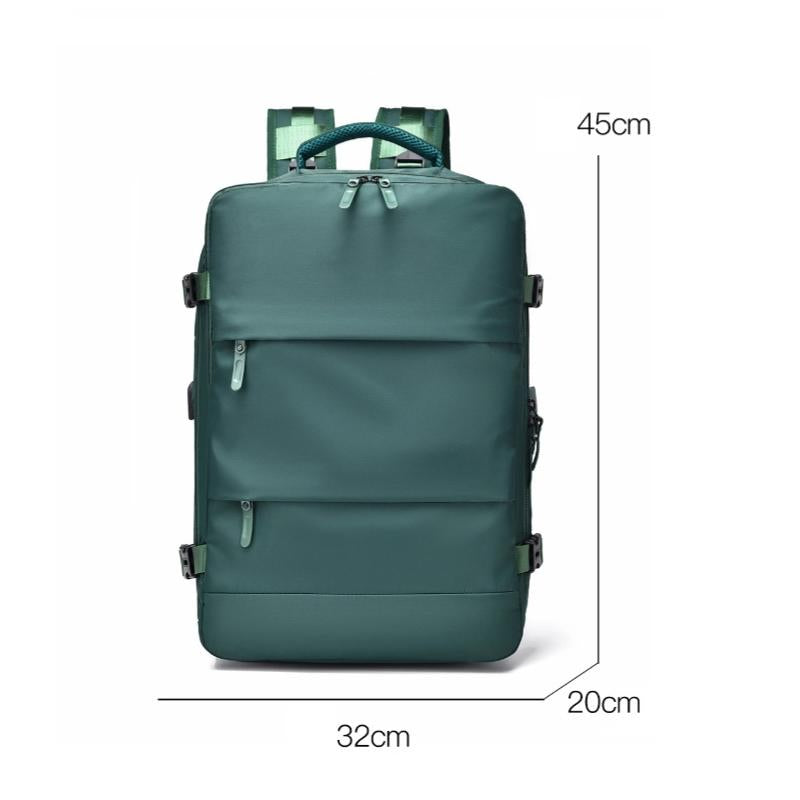 Spacious Business Travel Backpack Fits Laptop - Pink
