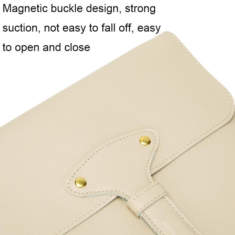 3-in-1 Waterproof Leather Laptop Liner Bag - 13 Inches - Baby Blue