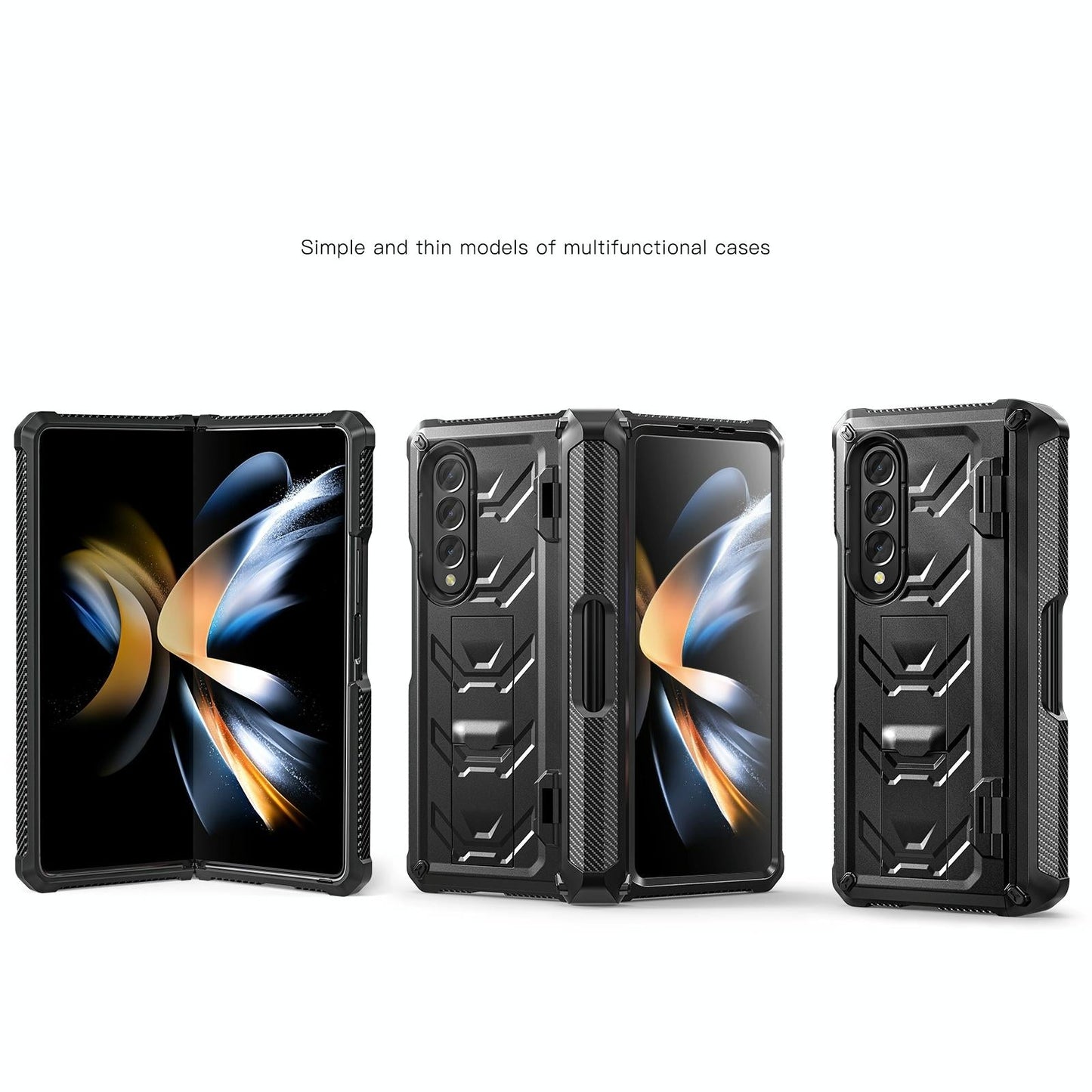 Foldable Shockproof Phone Case for Samsung Galaxy z Fold 4 / 5g - Green