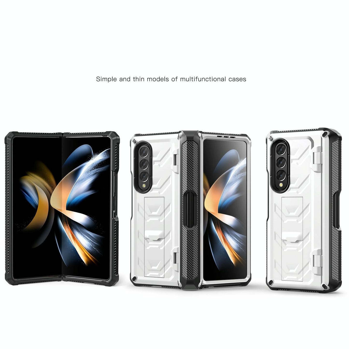 Foldable Shockproof Phone Case for Samsung Galaxy z Fold 4 / 5g - Green