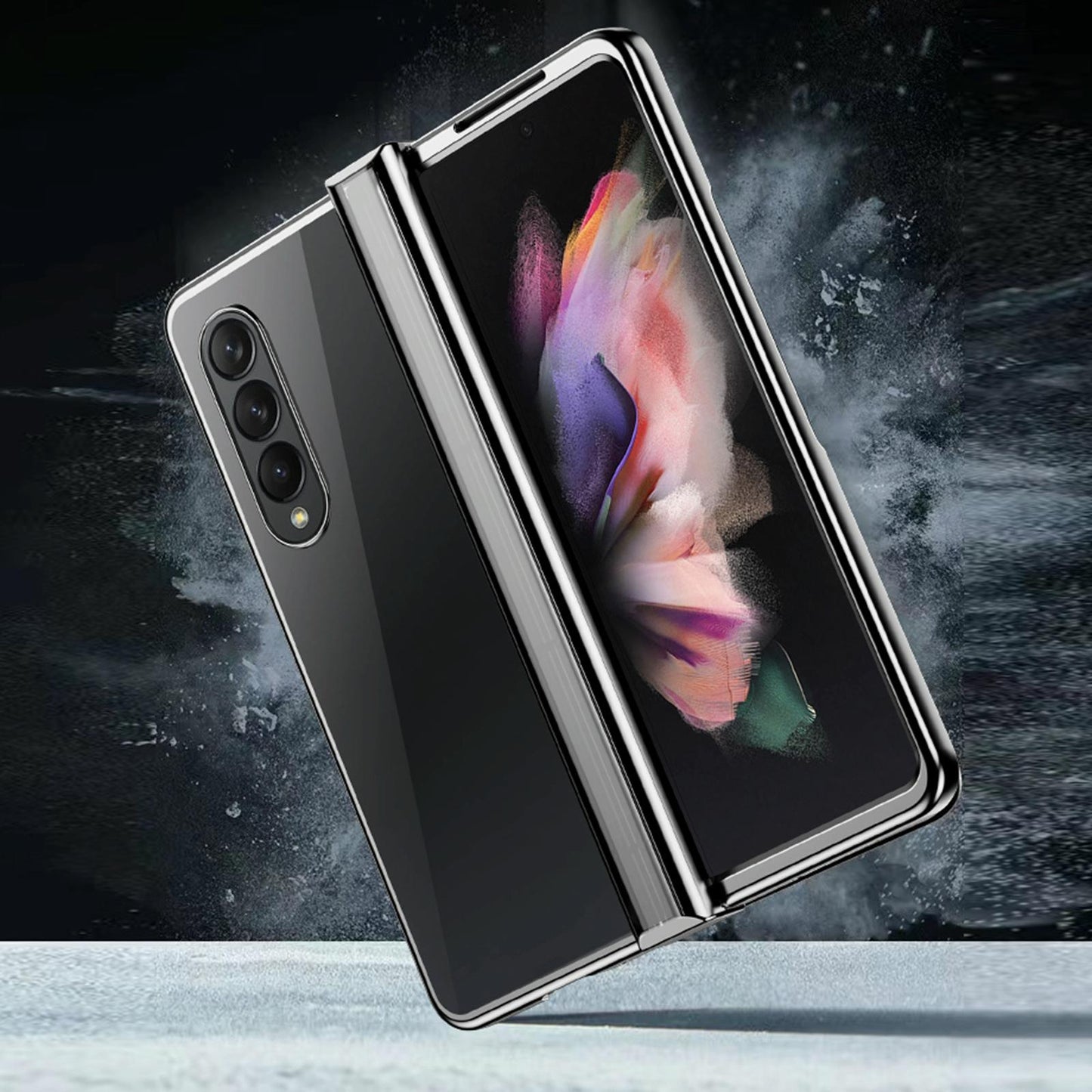 For Samsung Galaxy Z Fold4 5G Shockproof Pc Case - Full Coverage - Black