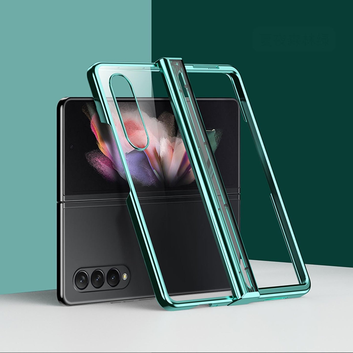 For Samsung Galaxy Z Fold4 5G Shockproof Pc Case - Full Coverage - Black