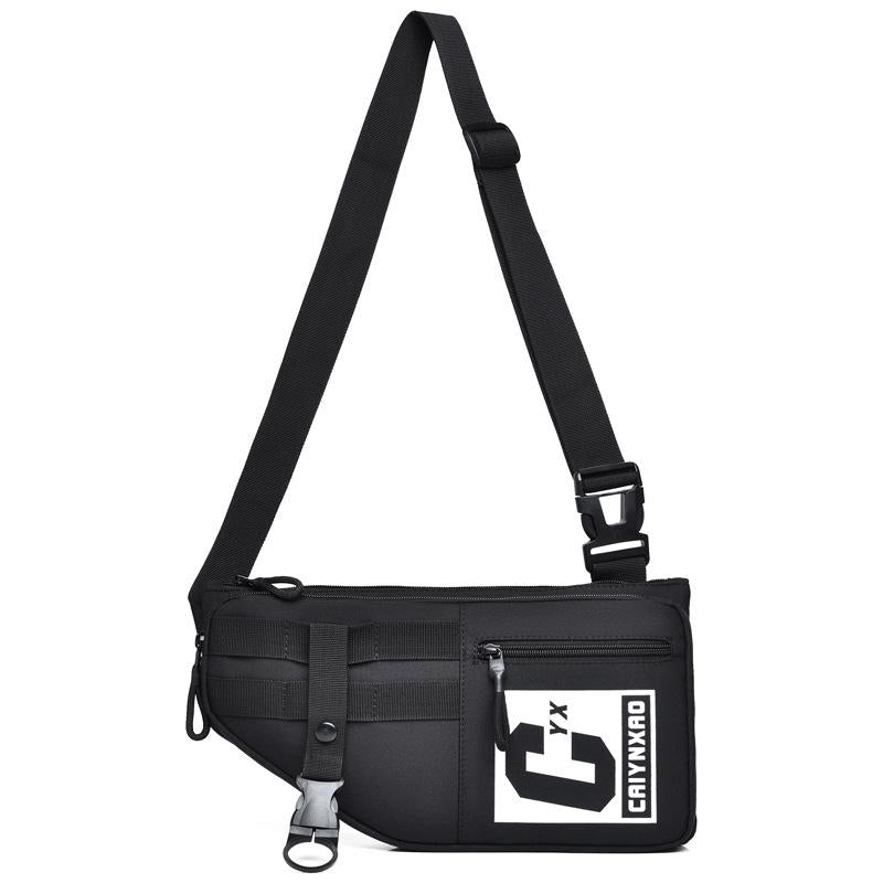 Large Sports Shoulder Bag With Multiple Pockets 2502 - Purple