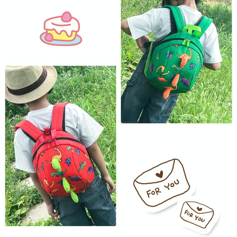 Durable Dinosaur Backpack For Kids - Lost Proof - Green