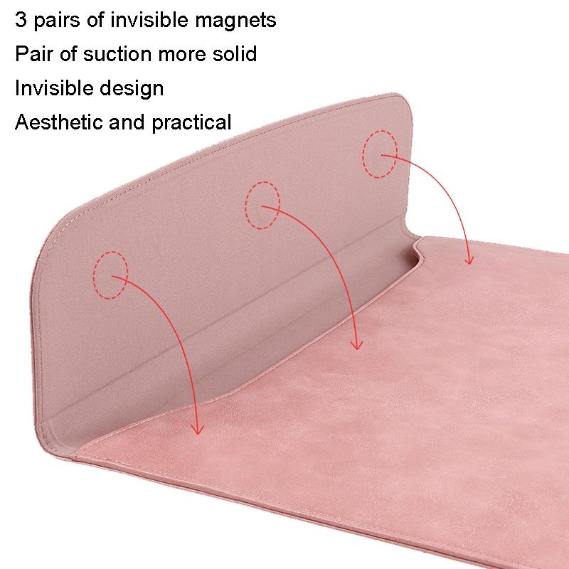 13 Inch Slim Tablet Case with Magnetic Suction for Laptop - Inner Bag - Pink