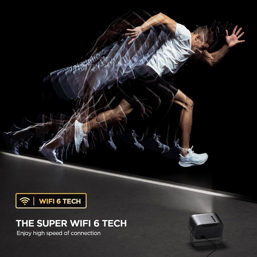 Compact Smart Home Theater Projector - Portable - Same Screen Version For Mobile Phone