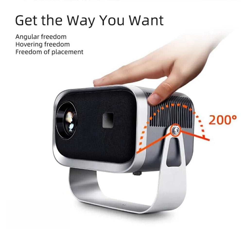 Compact Smart Home Theater Projector - Portable - Same Screen Version For Mobile Phone