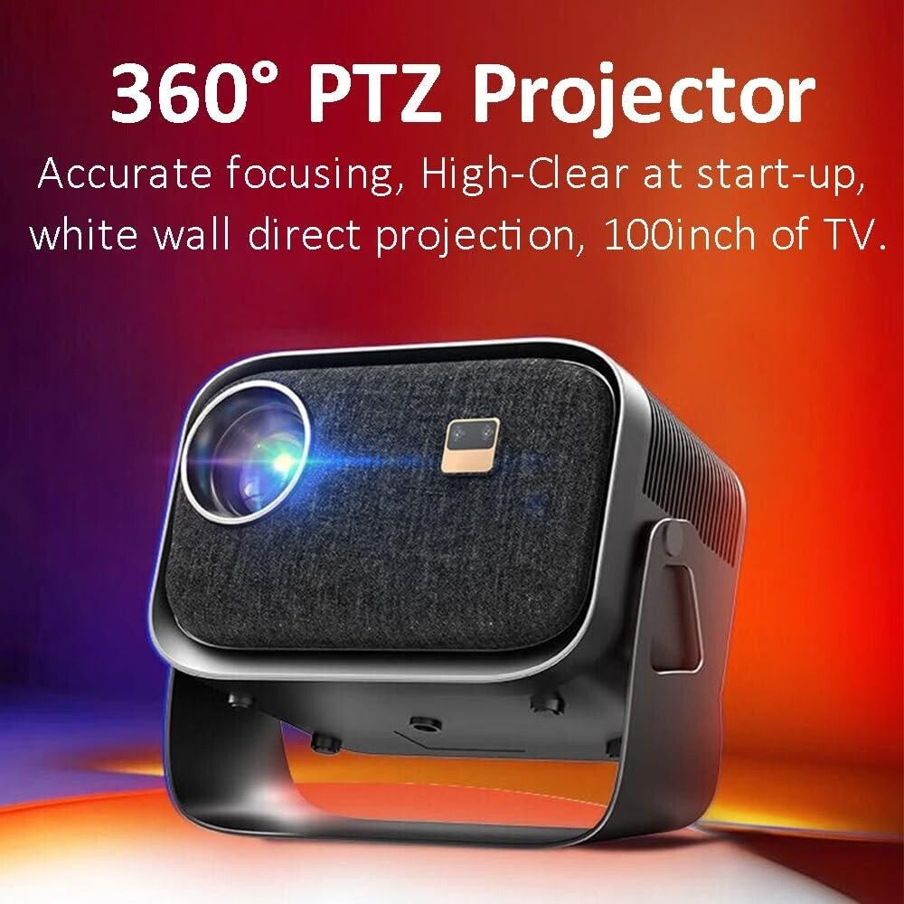 Compact Smart Home Theater Projector - Portable - Same Screen Version For Mobile Phone