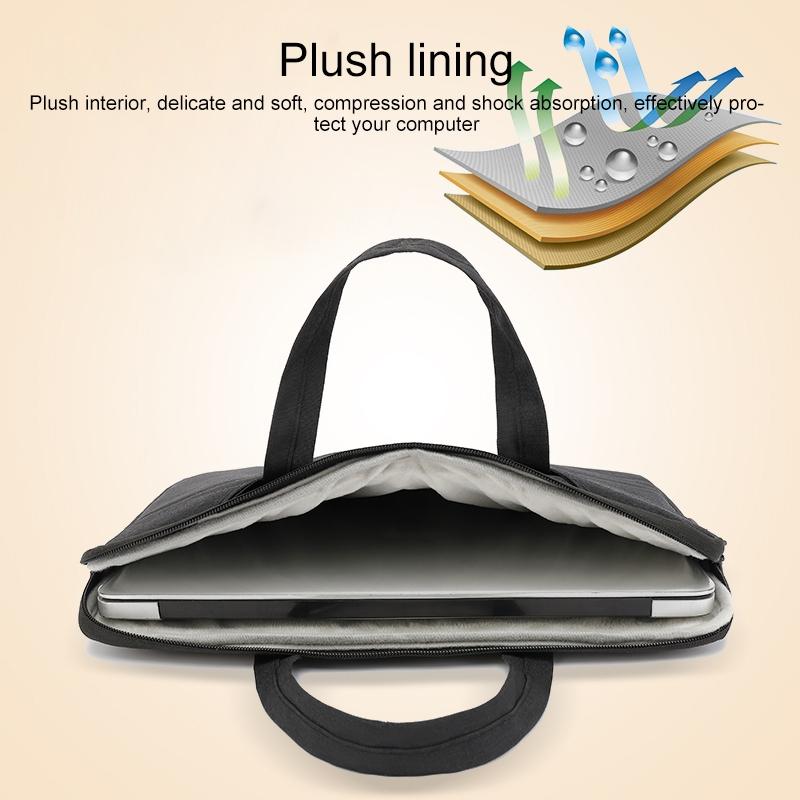 15.6 Inch Waterproof Laptop Handbag in Oxford Cloth - Navy Blue