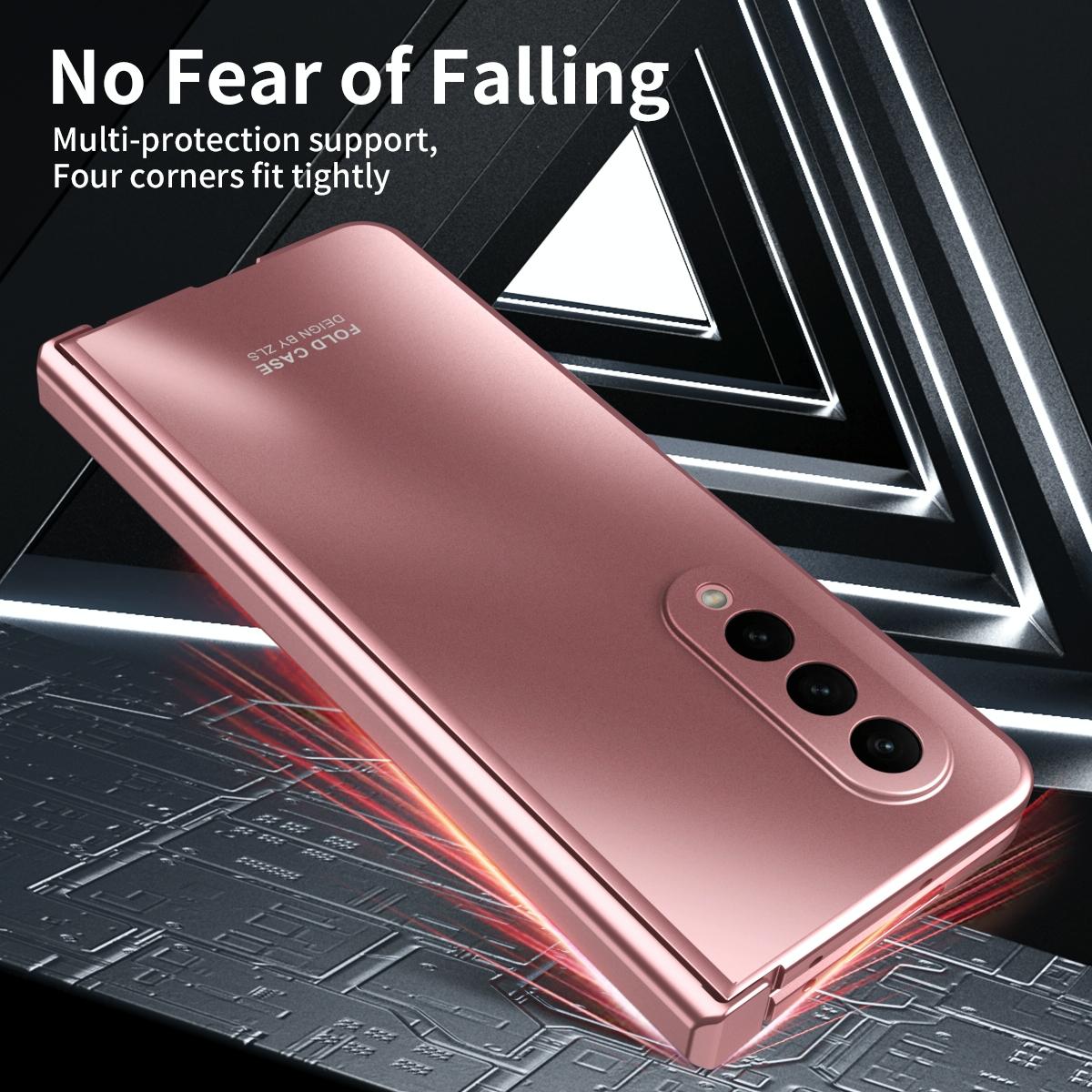 Foldable Electroplated 5g Case for Samsung Galaxy z Fold 4 - Black