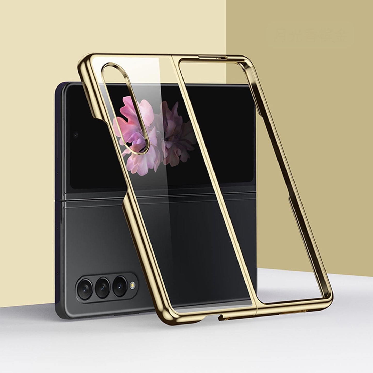 Shockproof Electroplated Case for Samsung Fold 4 5g - Green