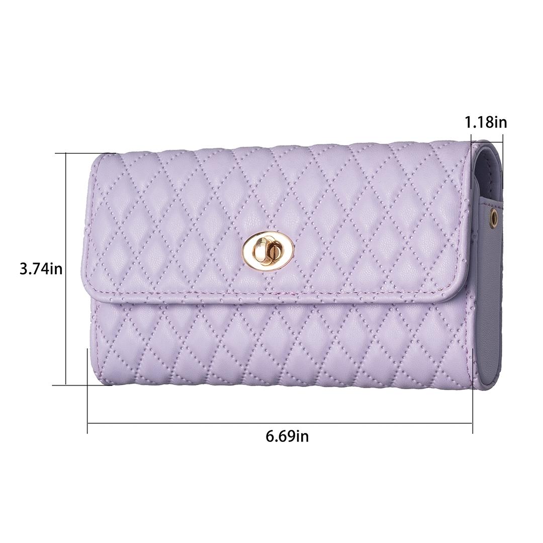Horizontal Pu Crossbody Shoulder Bag - Pink