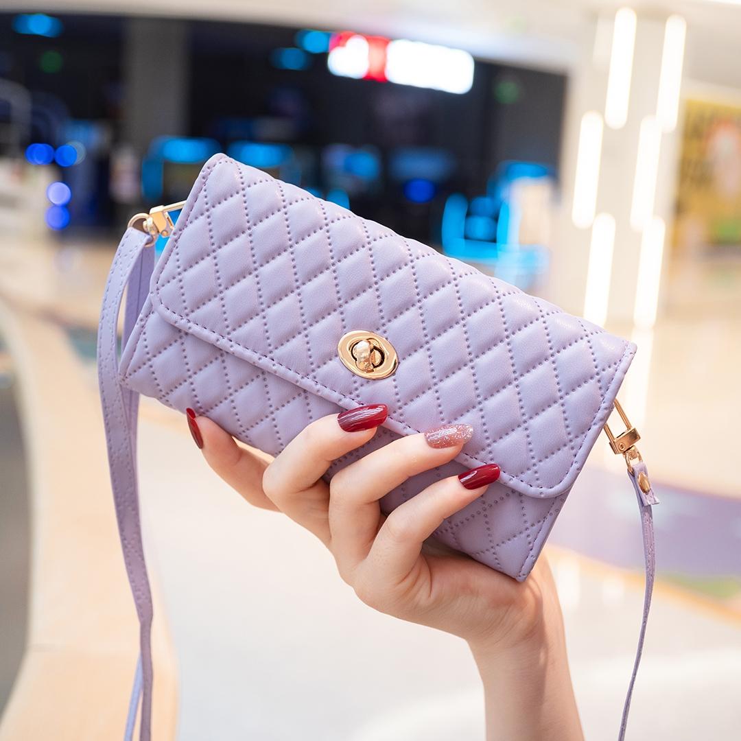 Horizontal Pu Crossbody Shoulder Bag - Pink