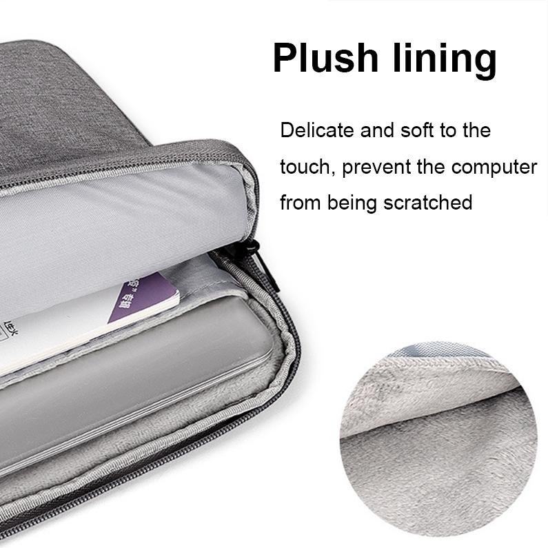 13.3 Inch Waterproof Laptop Handbag with Shock-absorbing Capacity - Deep Sky Gray