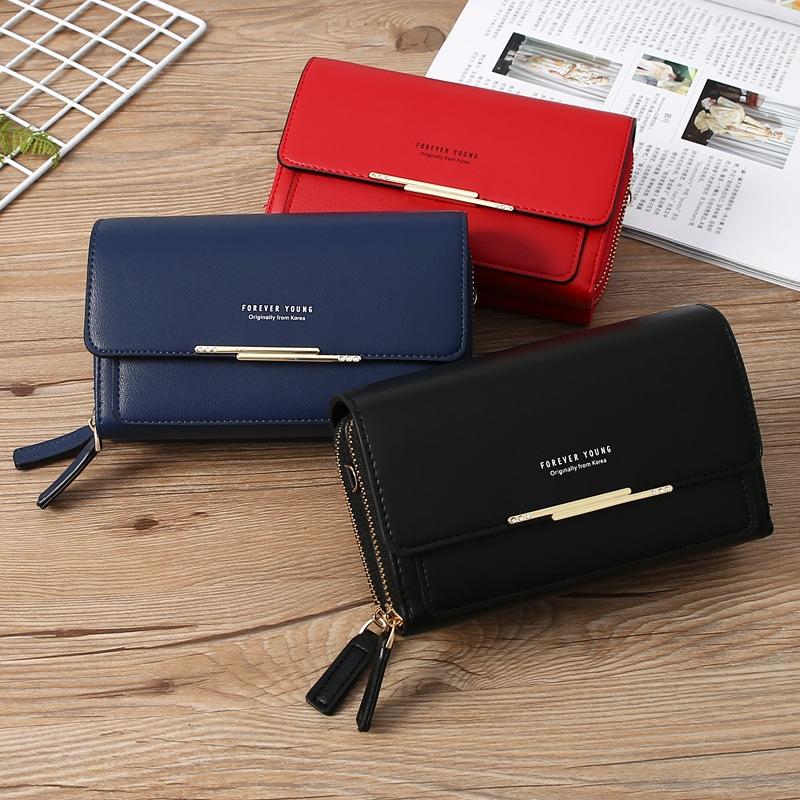 Large Capacity Women Wallet Clutch Bag Versatile Crossbody - Grey