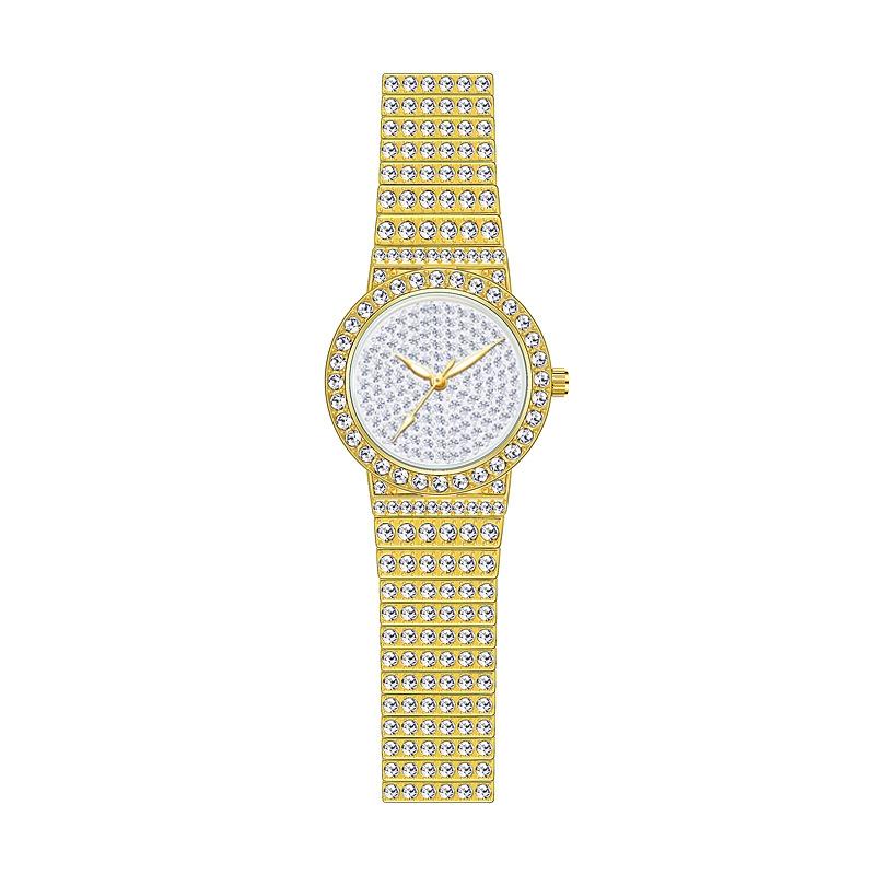 Starry Diamond Chain Women Wrist Watch - Silver Scale Surface