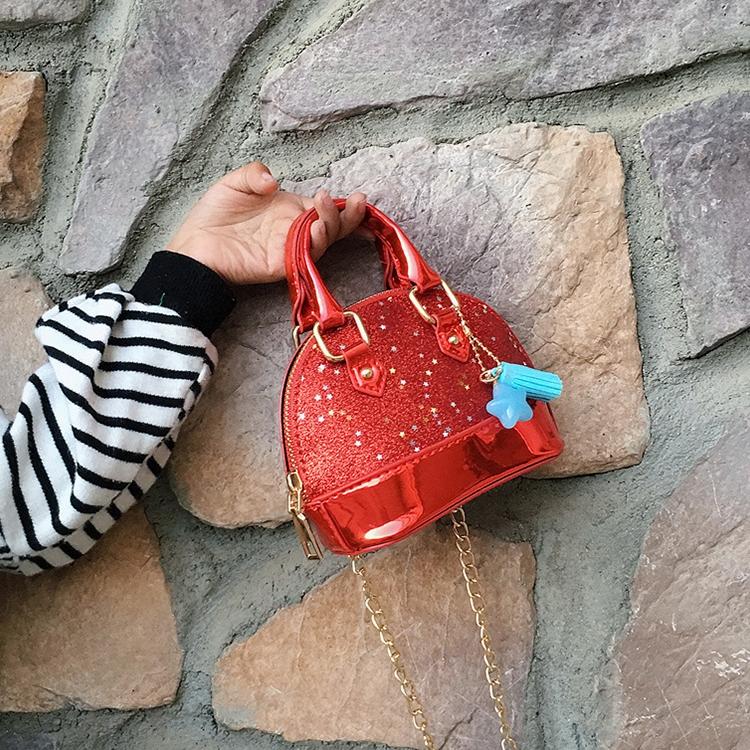 Mini Leather Shoulder Bag For Girls Cute & Compact - Silver
