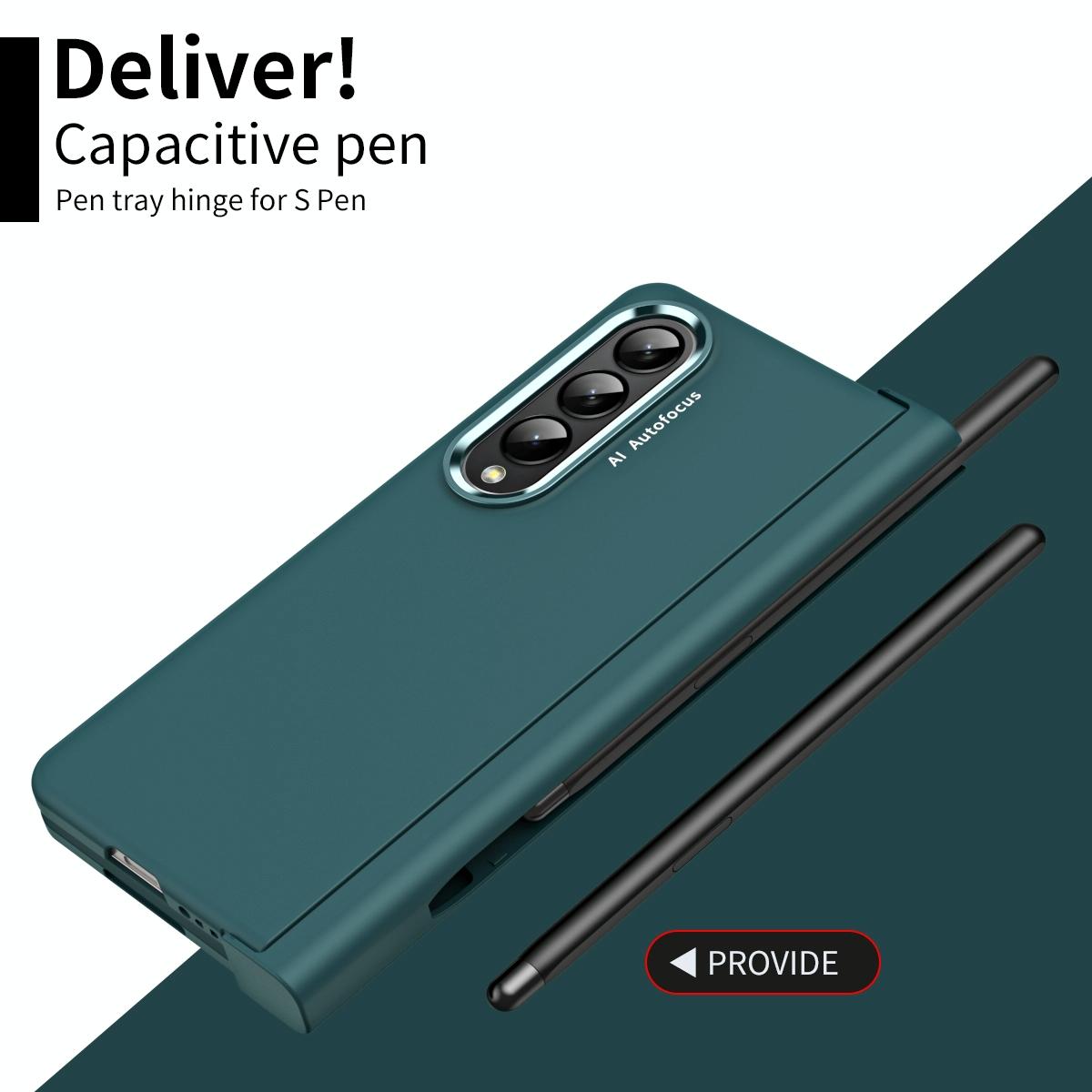 For Samsung Galaxy Z Fold4 5G Samsung Fold 4 Hinge Flip Case - Two Tone Contact Lens - Aoyama Dai