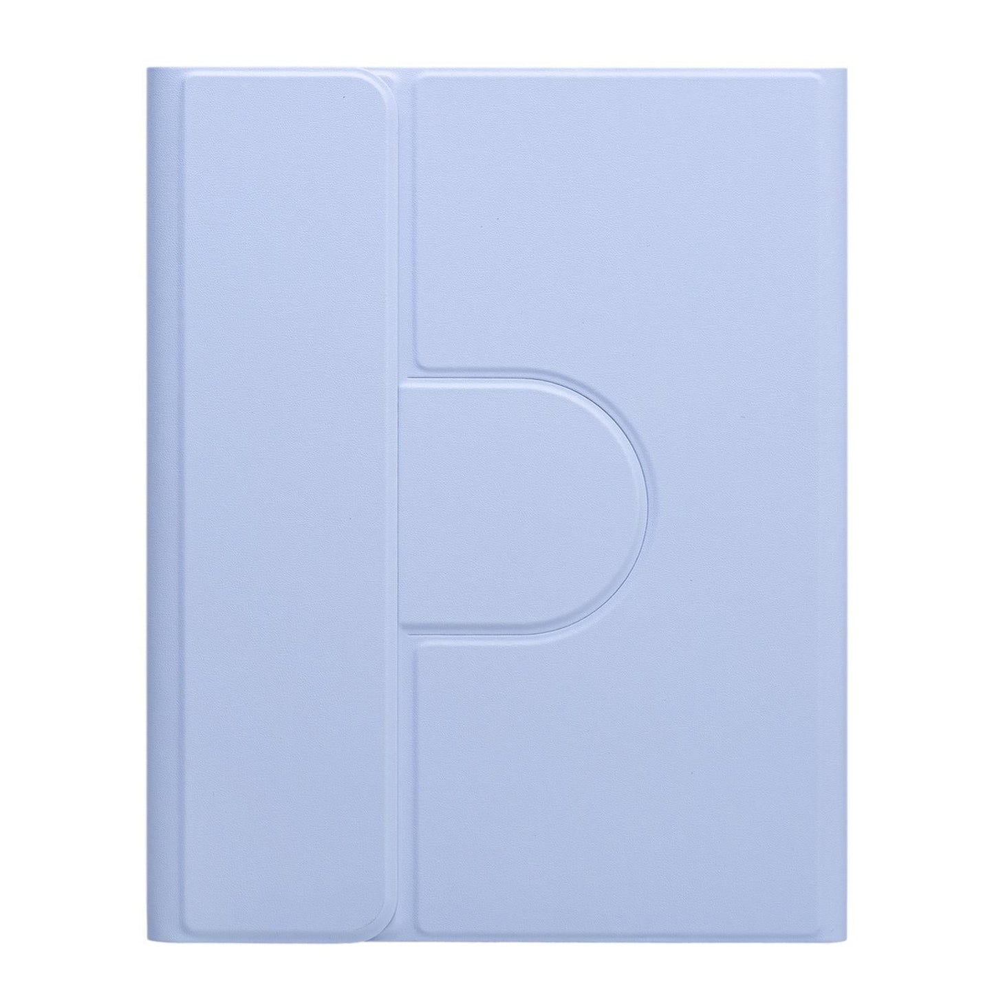 360 Degree Rotatable Bluetooth Keyboard Leather Case With Touchpad - Square Button - Sky Blue - For Ipad Air 2022 / Ipad Pro 11 2021