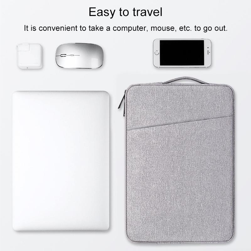 15.6 Inch Laptop Felt Sleeve Protective Case Carrying Bag - Black