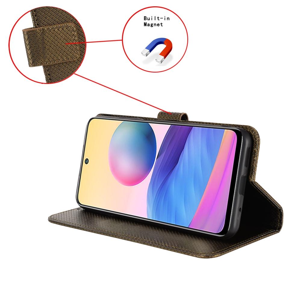For Samsung Galaxy Z Fold4 5G Textured Leather Phone Case - Purple