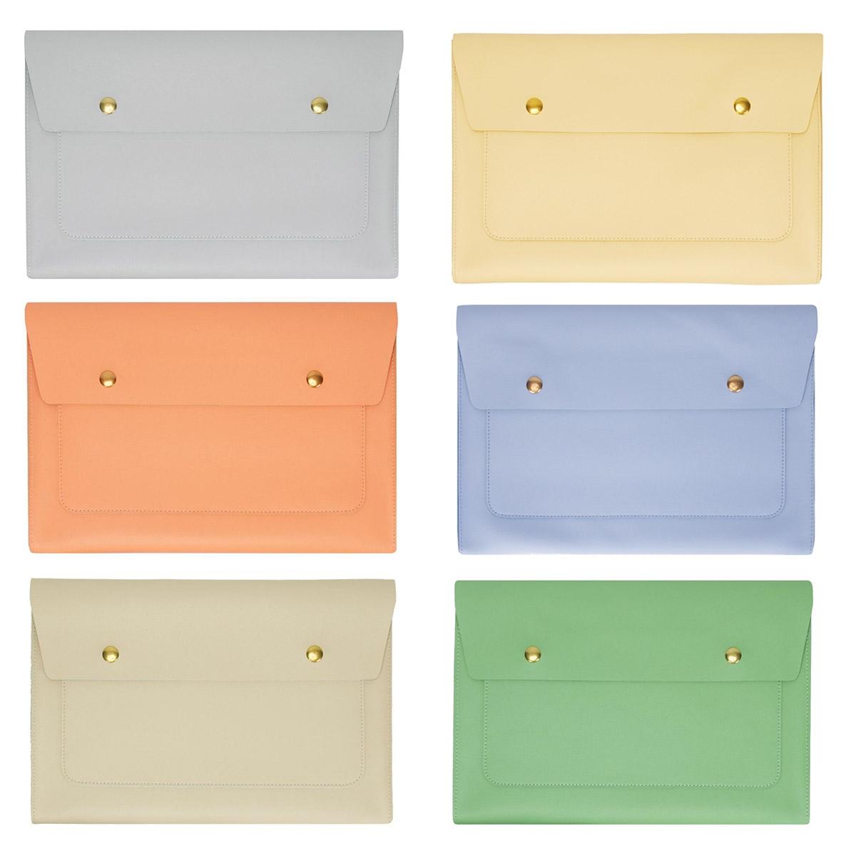 3-in-1 Waterproof Leather Laptop Liner Bag - 13 Inches - Avocado Green