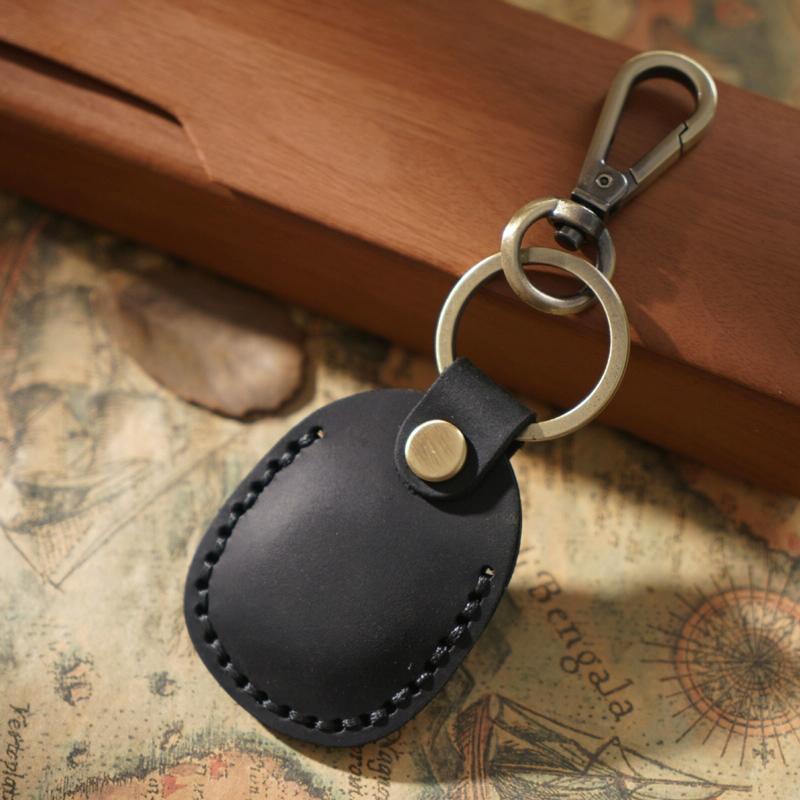Vintage Leather Proximity Card Holder Access Control - Blue