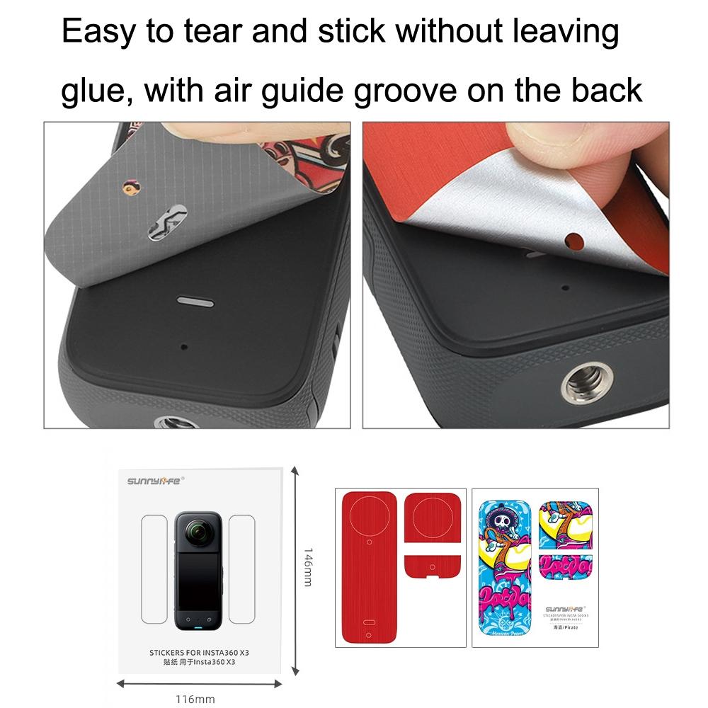 Protective Film Stickers For Dji Insta360 X3 Panoramic Camera