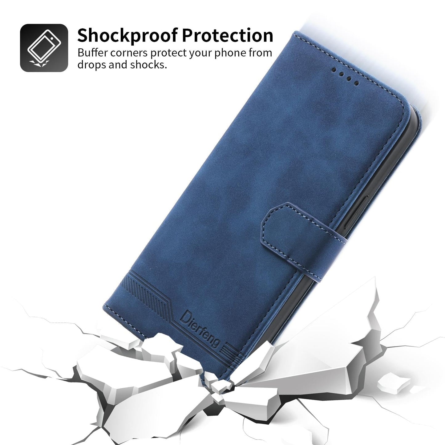 Premium Leather Tpu Case for Samsung Galaxy z Fold 4 / 5g - Black