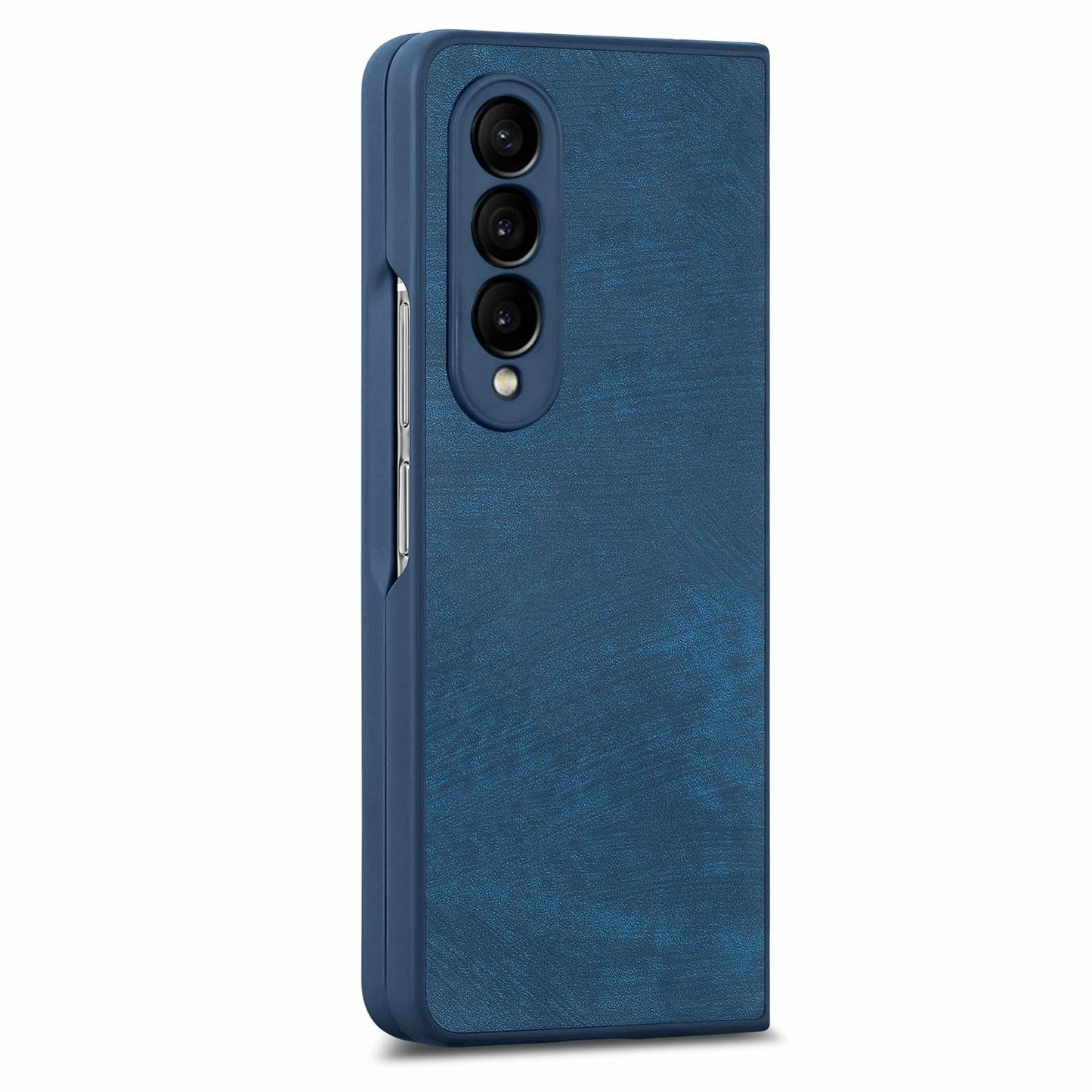 Vintage Leather Fold Case for Samsung Galaxy z Fold 4 - Brown