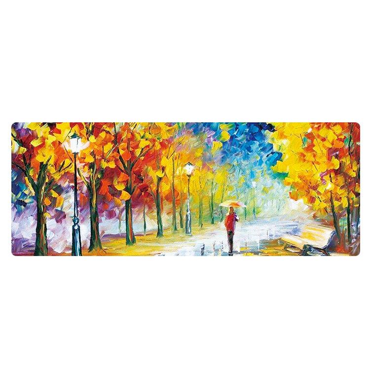 Large Desk Mouse Pad For Oil Painting - Wheat Field