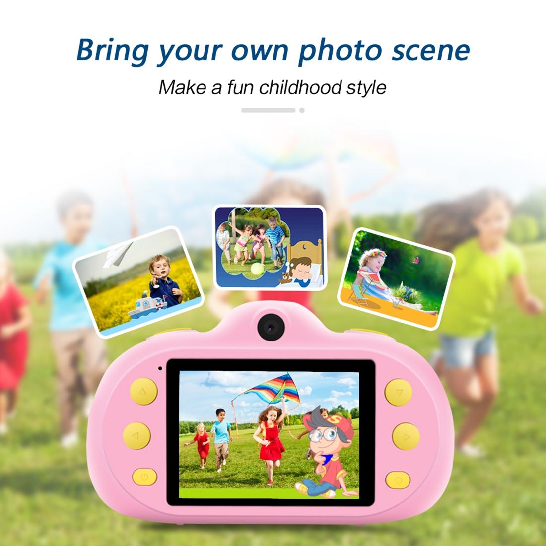 8mp Dual-lens Children Camera with 2.4 Screen Supports 32gb Tf Card - Pink