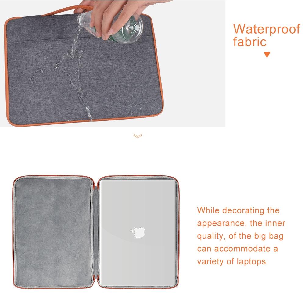 Stylish Laptop Handbag for Macbook & More - Polyester & Nylon - Pink