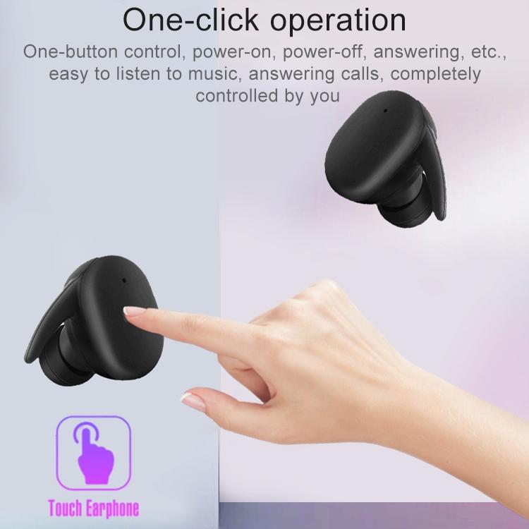 Waterproof Wireless Bluetooth Earphones with Magnetic Charging Box - 300mah - Pink