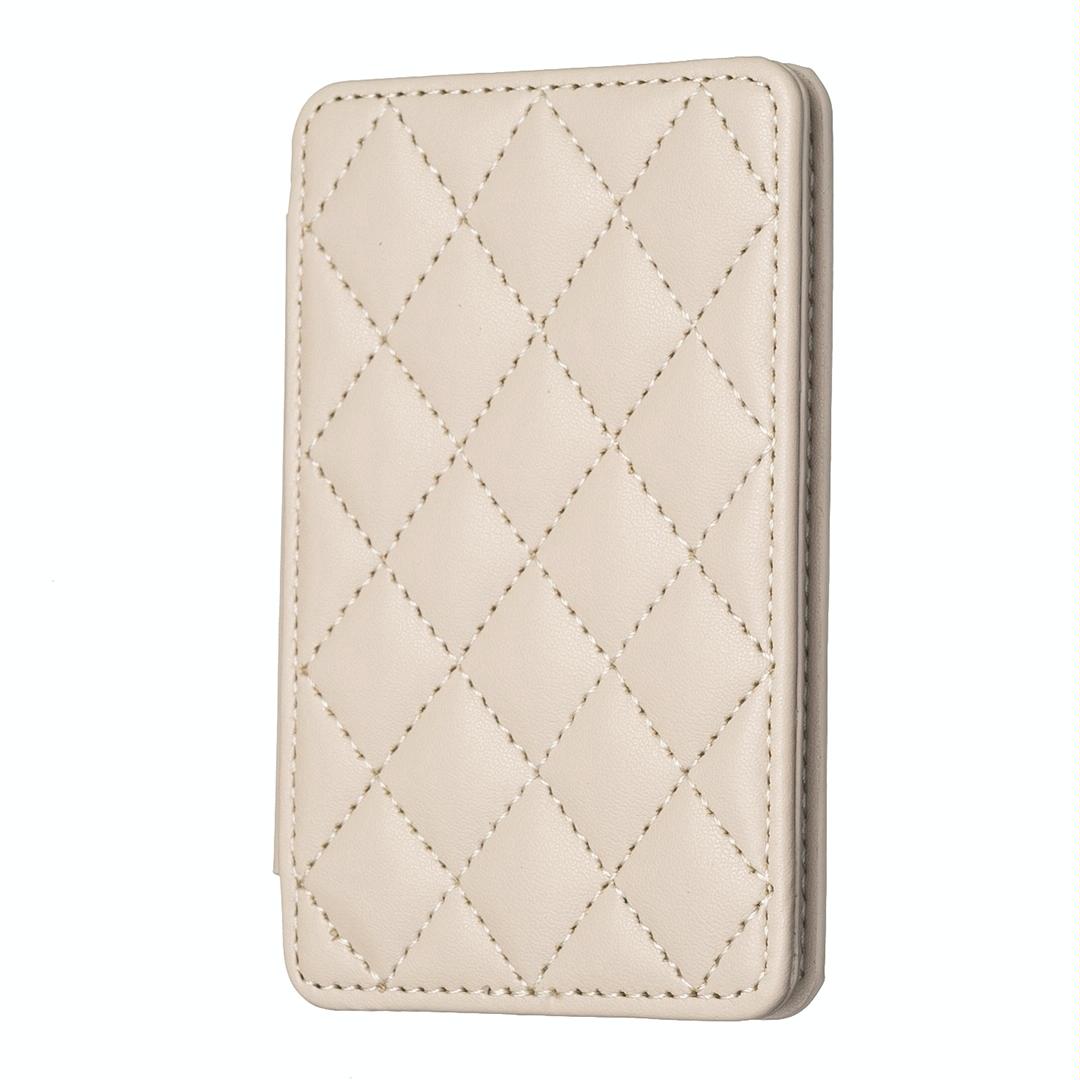 Rhombus Pattern Card Bag Back Sticker For Mobile Phones - Purple