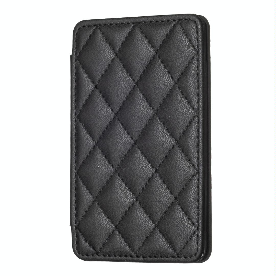 Rhombus Pattern Card Bag Back Sticker For Mobile Phones - Purple