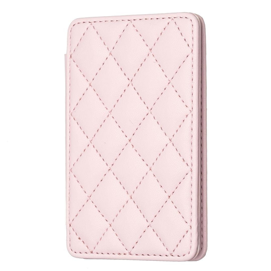 Rhombus Pattern Card Bag Back Sticker For Mobile Phones - Purple