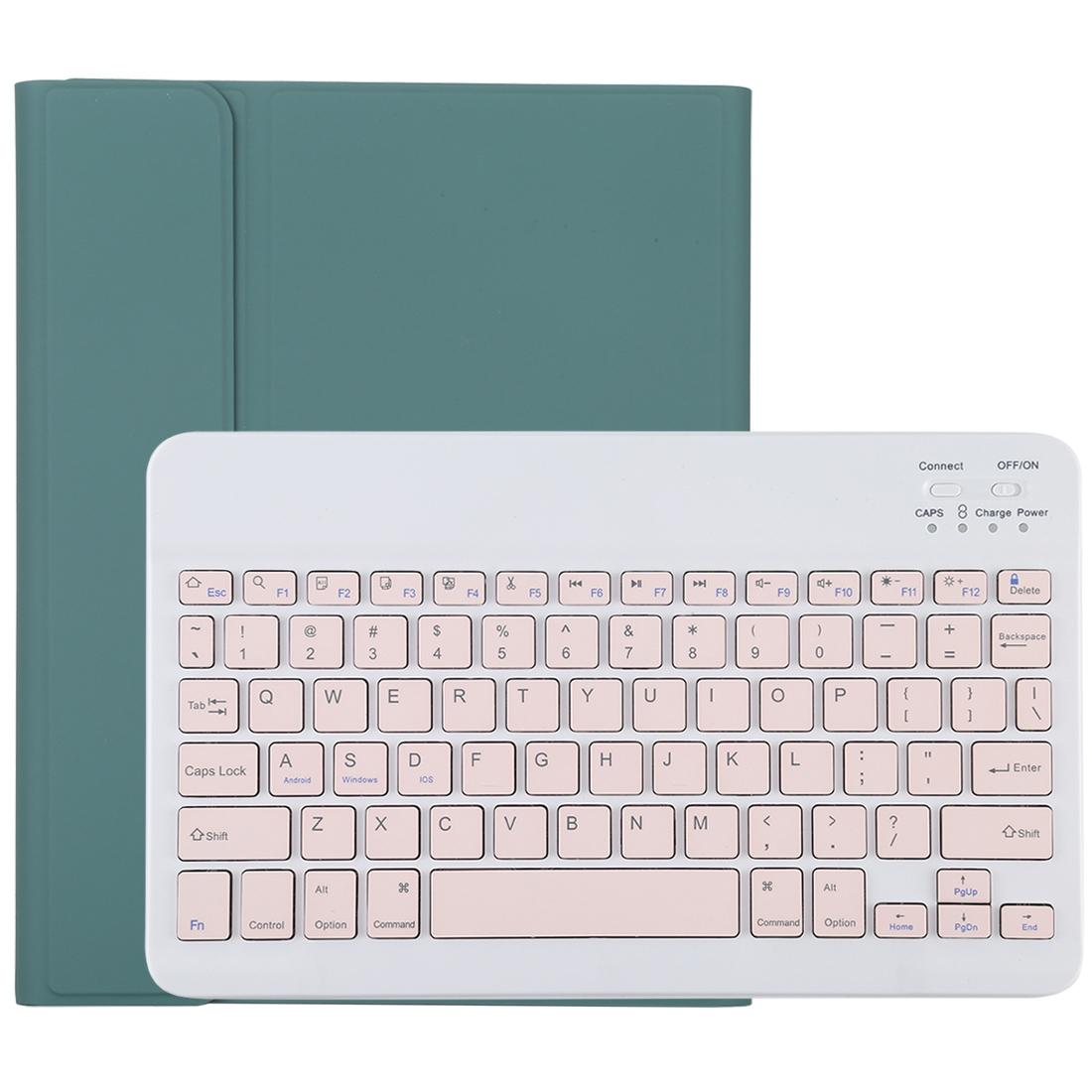 Bluetooth Tablet Case For Ipad Pro 11 With Detachable Microfiber Leather Pen Slot & Holder - Green