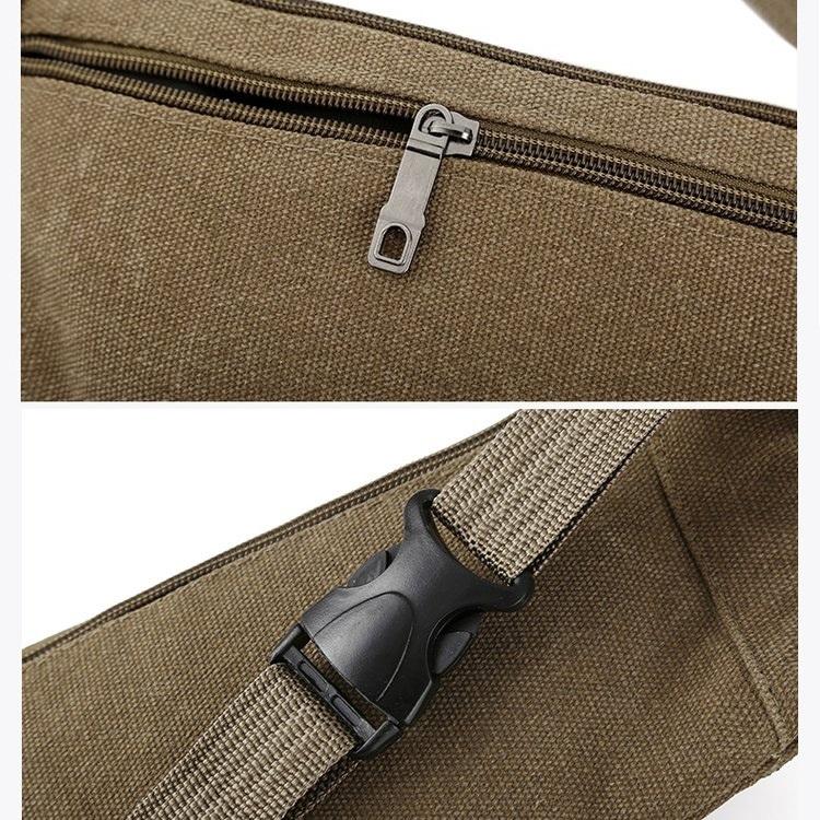 Versatile Canvas Shoulder Bag - Green