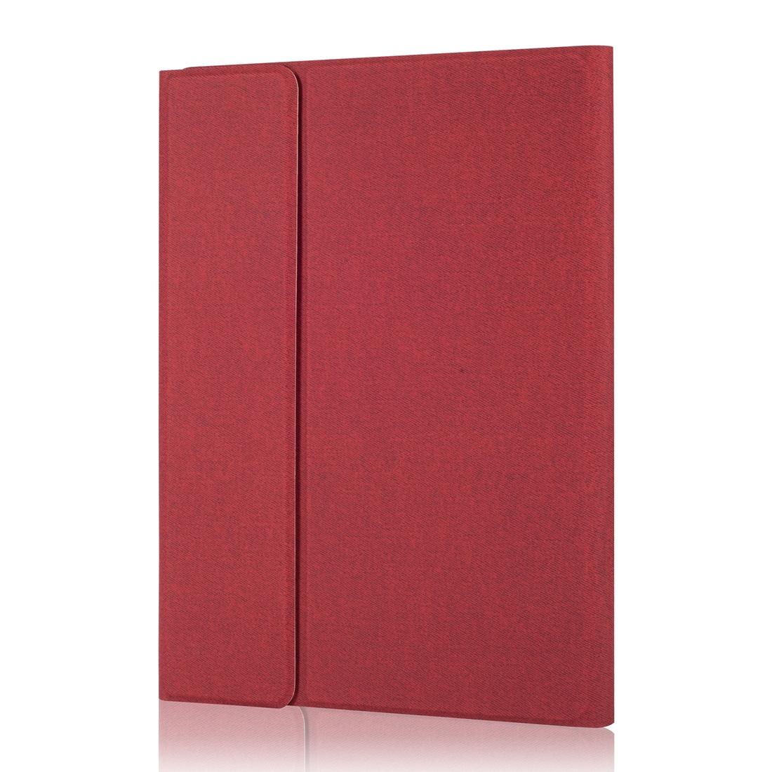 10.2 Ipad Keyboard Case With Touchpad Pen Slot & Bracket - Detachable Magnetic Silk Pattern Tpu - Rose Gold