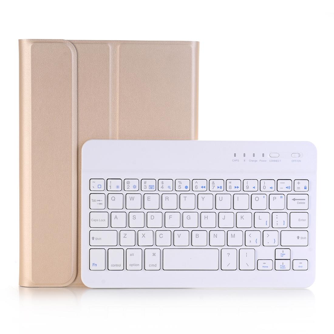 Universal Ultra-Thin Tablet Case With Bluetooth Keyboard For Ipad Mini 3 / 2 / 1 - Horizontal Flip Design - Rose Gold