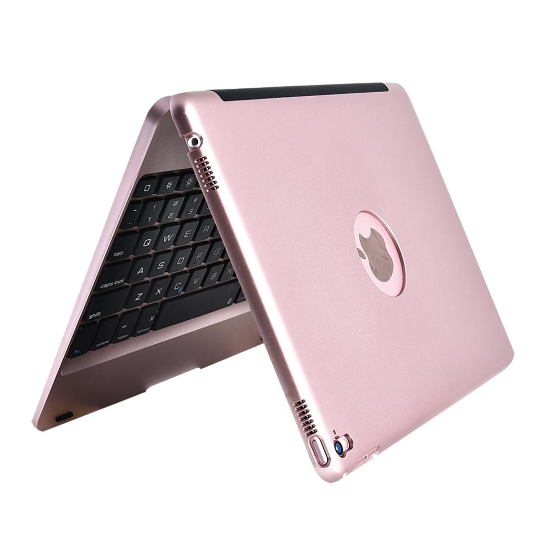 Horizontal Flip Tablet Case With Bluetooth Keyboard For Ipad Pro 9.7 / Ipad Air 2 - Rose Gold