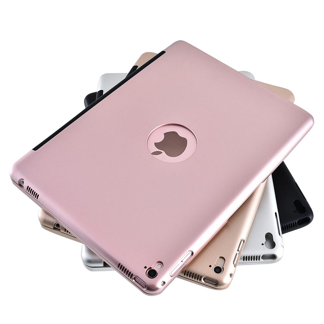 Horizontal Flip Tablet Case With Bluetooth Keyboard For Ipad Pro 9.7 / Ipad Air 2 - Rose Gold