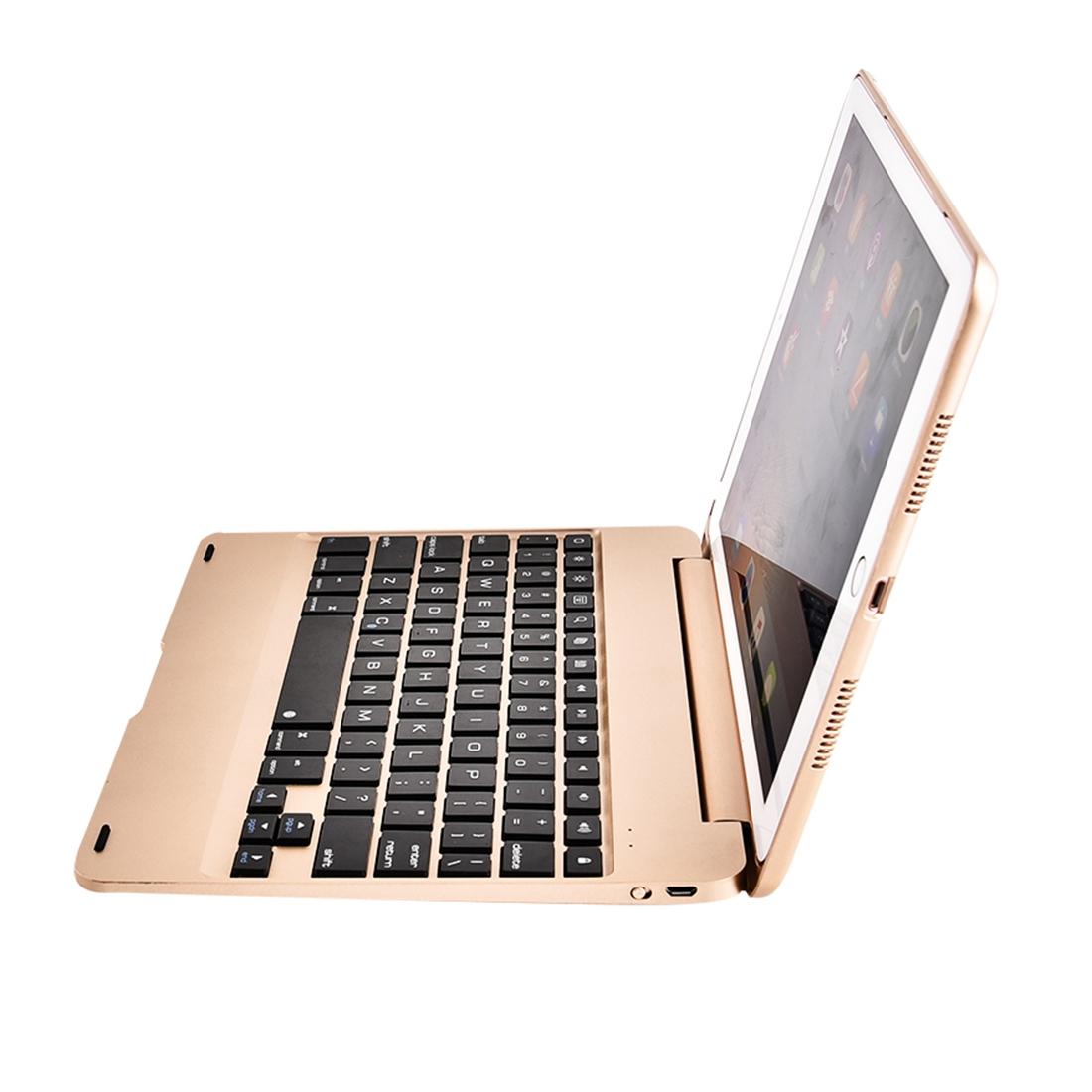 Horizontal Flip Tablet Case With Bluetooth Keyboard For Ipad Pro 9.7 / Ipad Air 2 - Rose Gold