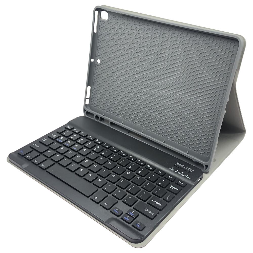 Bluetooth Keyboard & Leather Tablet Case For Ipad Pro / Air 9.7 With Detachable Design & Pencil Holder - Rose Gold