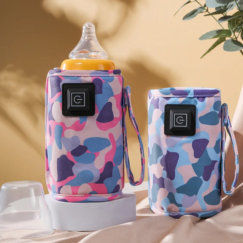Vibe Geeks 3 Temperature Insulated Milk Baby Bottle Warmer- Usb Plugged-in - Pink