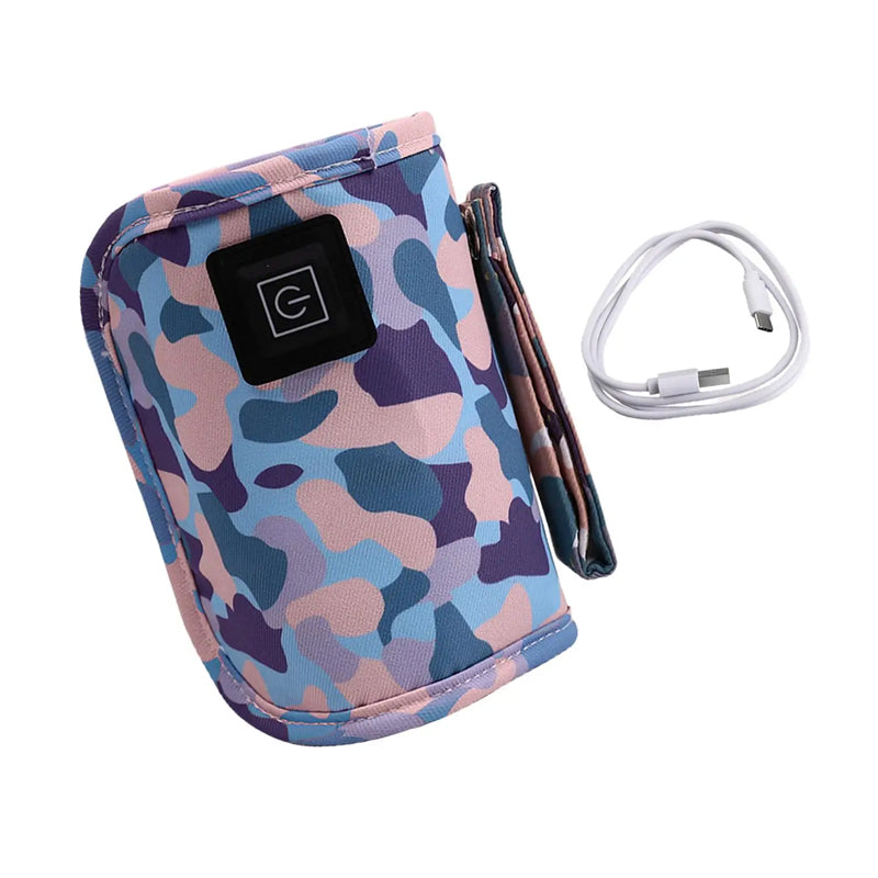 Vibe Geeks 3 Temperature Insulated Milk Baby Bottle Warmer- Usb Plugged-in - White